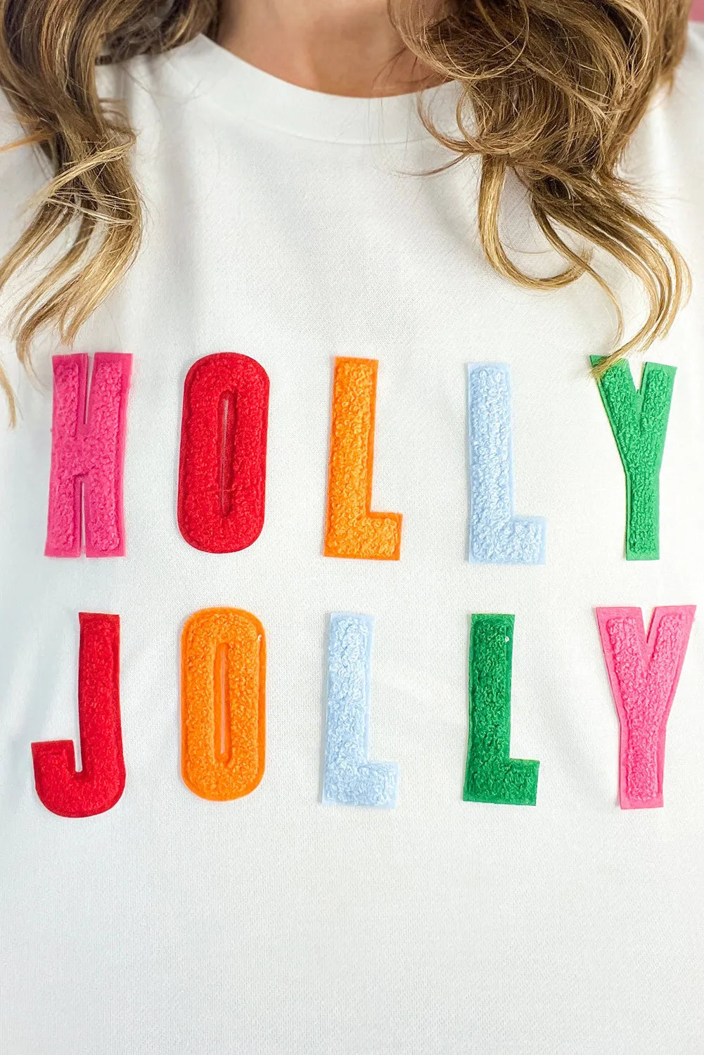 HOLLY JOLLY Round Neck - Long Sleeve Top