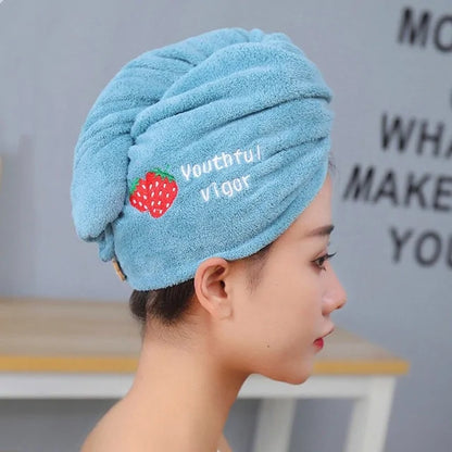 Microfiber Shower Cap Stylish Towel for Women