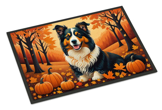 Collie Fall Doormat