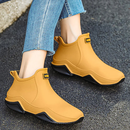 Men's Rain Boots Outdoor Waterproof Shoes