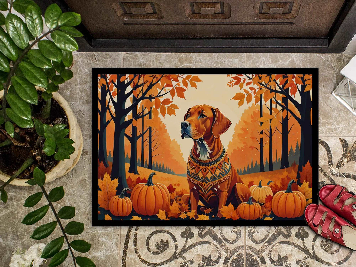 Vizsla Fall Doormat