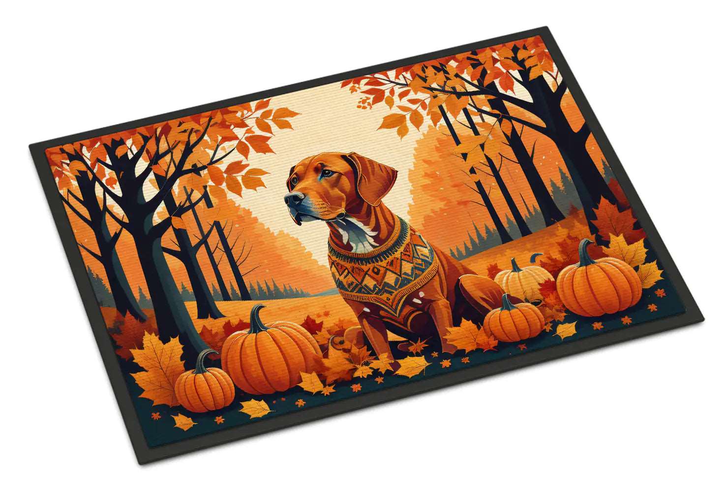 Vizsla Fall Doormat Artwork Durable Charming