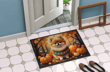 Pomeranian Fall Doormat