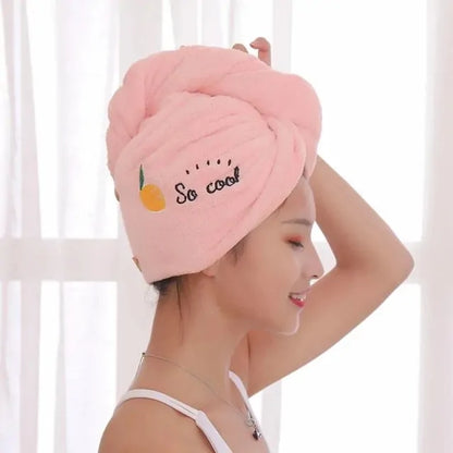 Microfiber Shower Cap Stylish Towel for Women