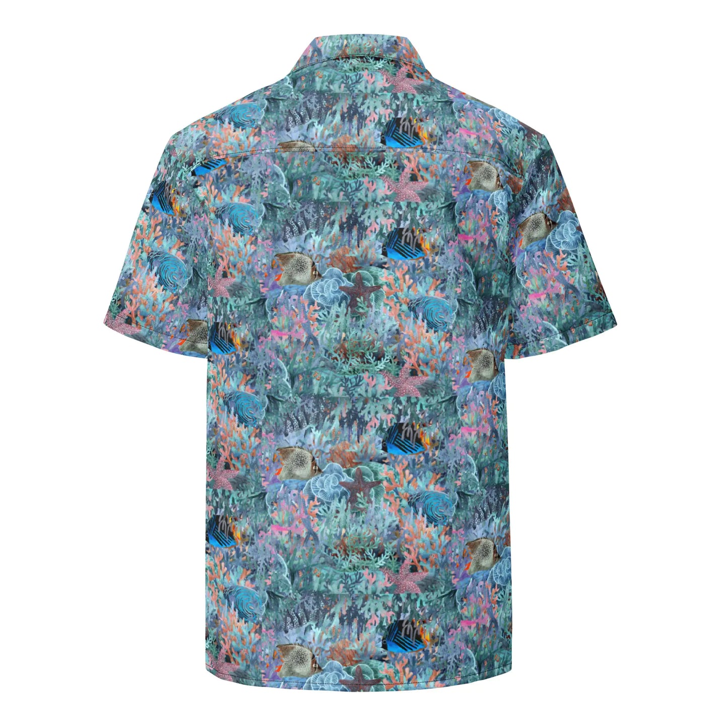 Marine Life Party Button Down Hawaiian Shirt - Coastal Summer 2024 Collection