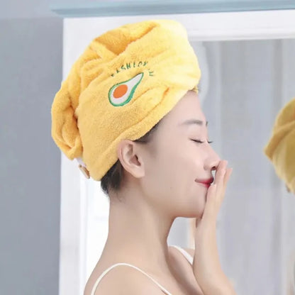 Microfiber Shower Cap Stylish Towel for Women