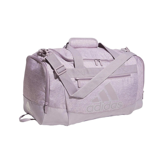 adidas Unisex Defender 4 Small Duffel Bag One Size Jersey Preloved Fig Light Purple/Preloved Fig Purple/Silver Metallic