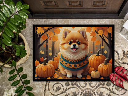 Pomeranian Fall Doormat