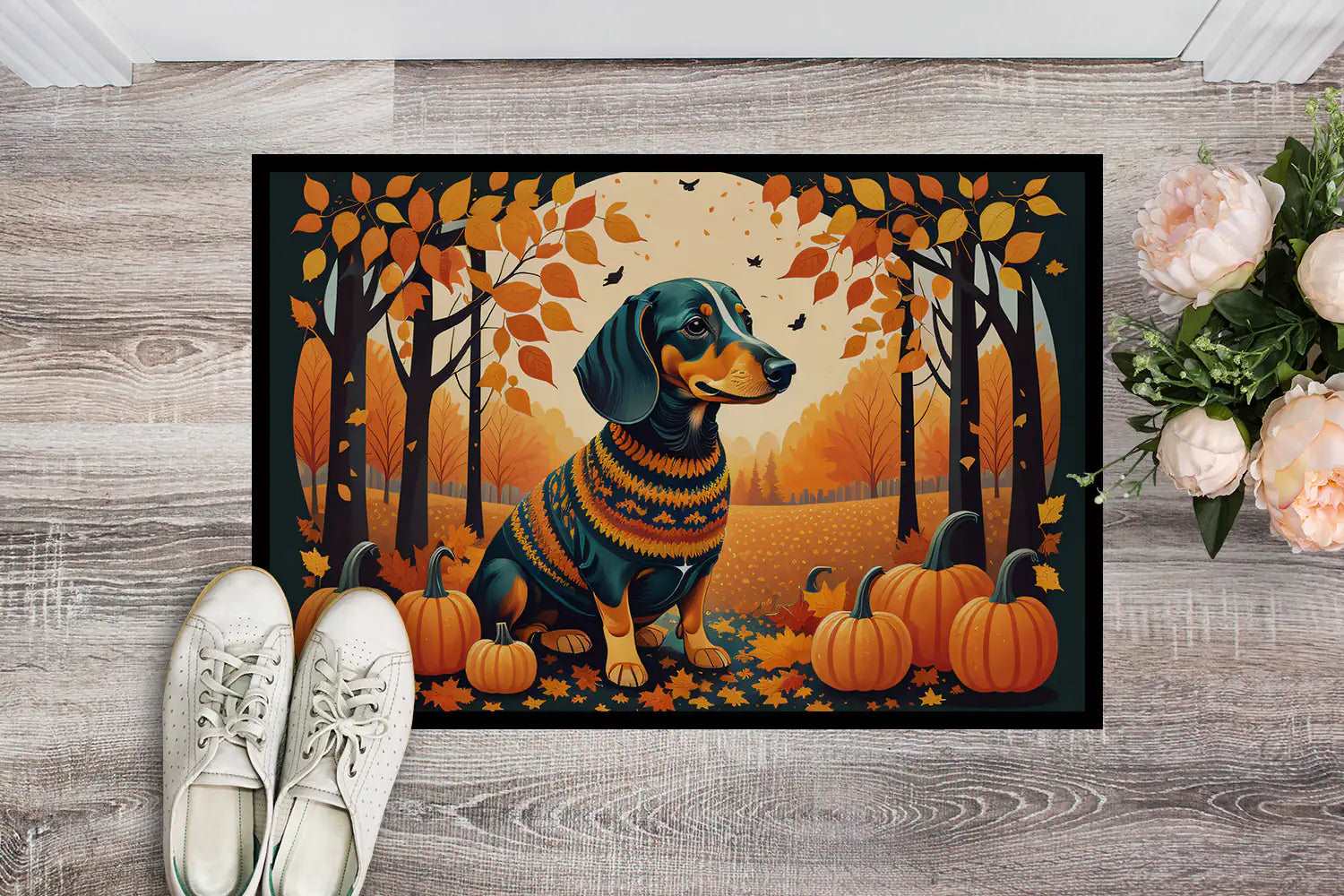 Dachshund Fall Doormat