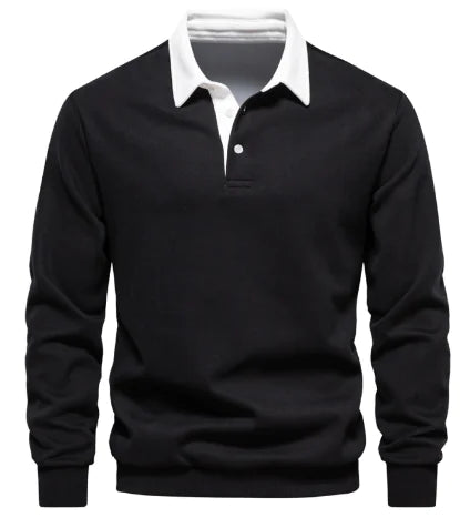 Men's Casual Polo Collar Sweater