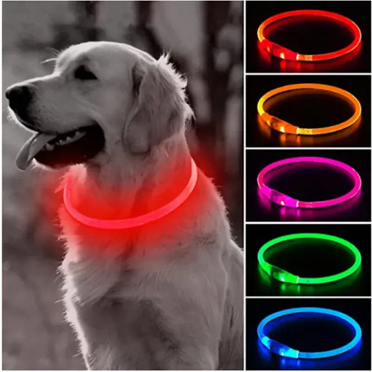 Safety Flashing Glow Dog Collar-Reflextive