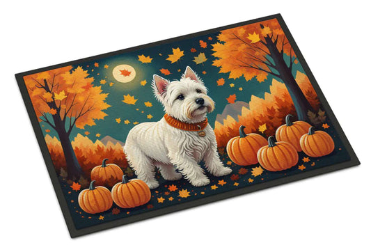 Westie Fall Doormat