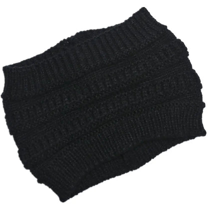 Winter Knitted Ponytail Beanies Stylish Cute