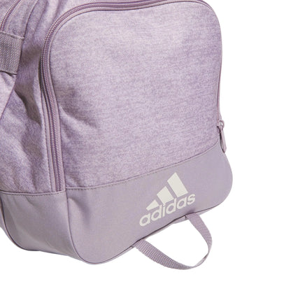 adidas Unisex Defender 4 Small Duffel Bag One Size Jersey Preloved Fig Light Purple/Preloved Fig Purple/Silver Metallic